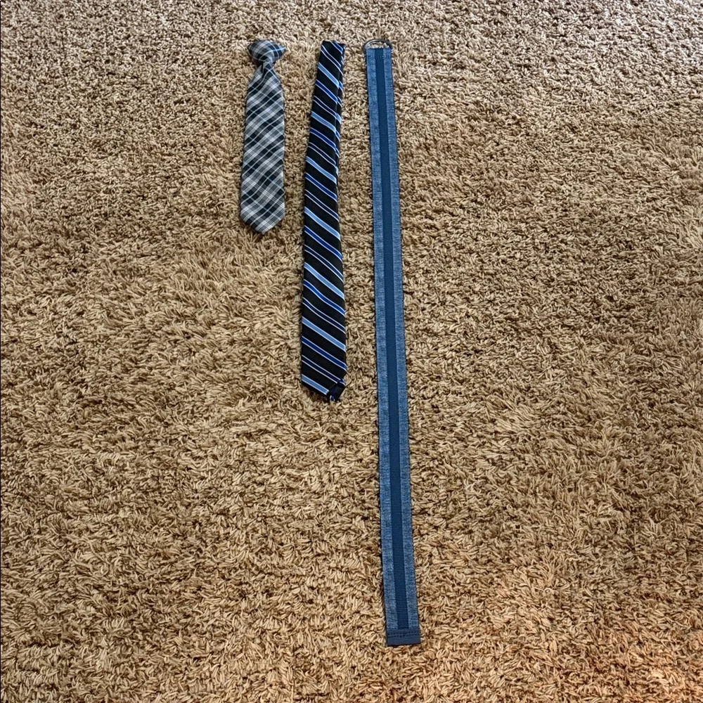 Little Boy’s Blue Ties and Belt